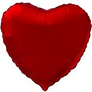 Шар Сердце Красный 46 см